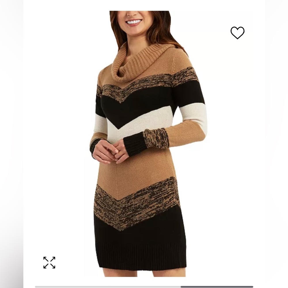 BCX Print Sweater Dress